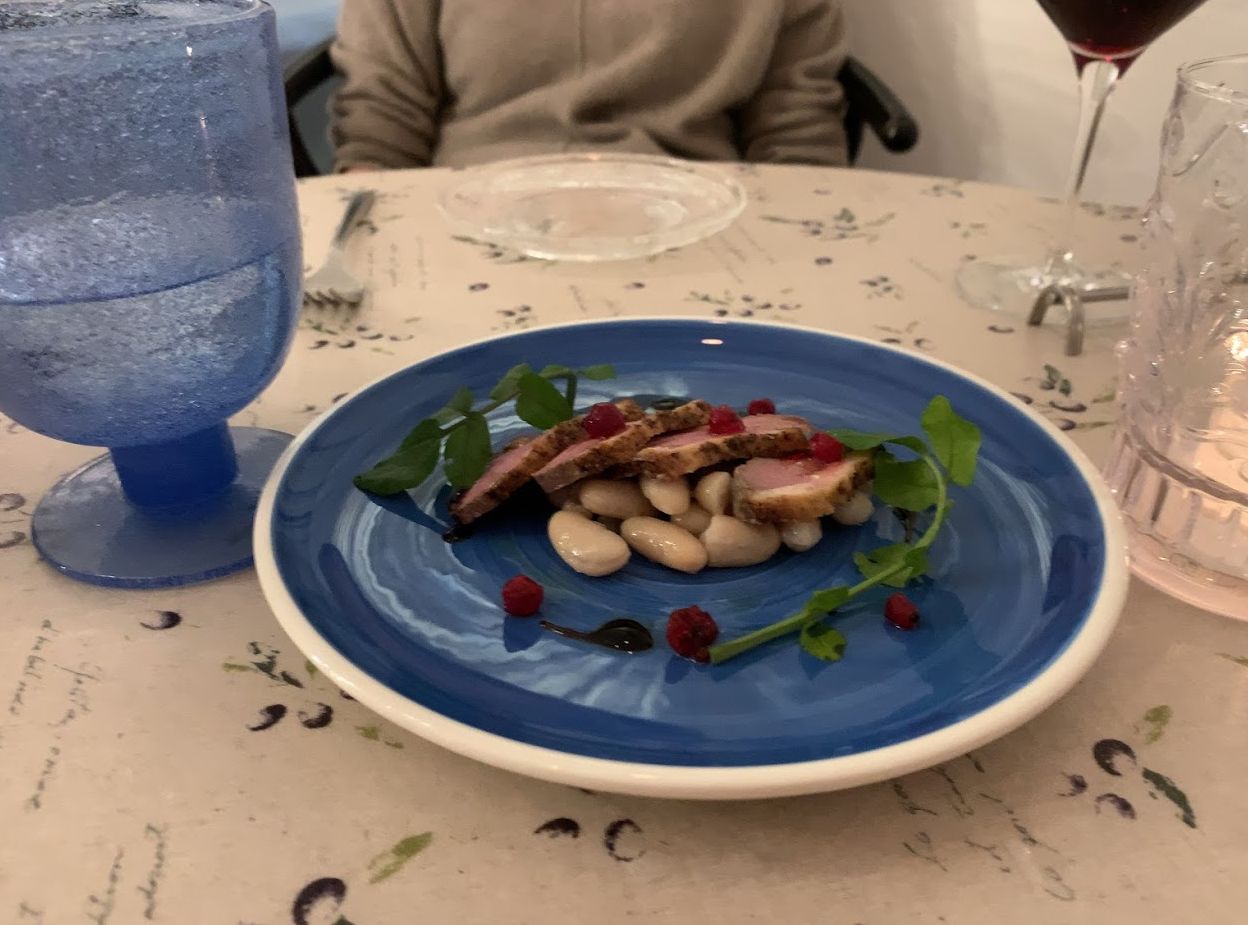 鵠沼グレコ、サルデーニャ料理鴨肉