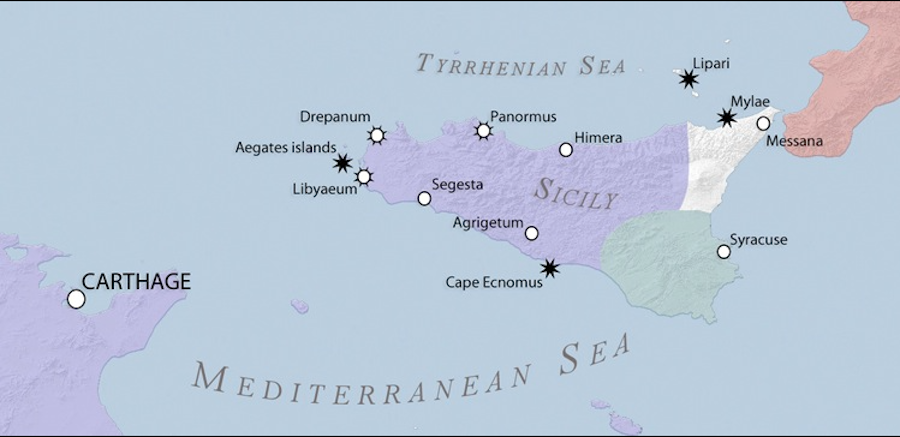 第一次ポエニ戦争時のシチリア島