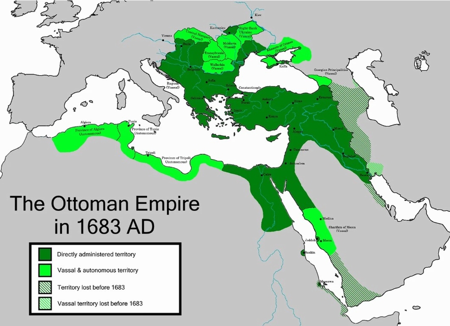 オスマン帝国の領土